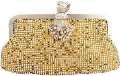 

Super Drool Formal Gold Clutch