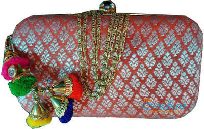 

The Indian Handicraft Store Party Yellow Clutch