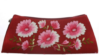 

Soulful Threads Party Maroon Clutch