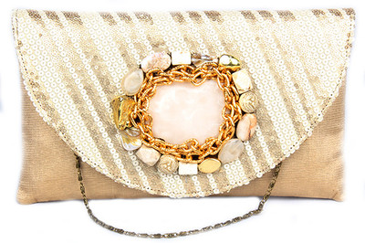 57% OFF on Saisha Casual Gold Clutch 57% OFF on Saisha Casual Gold Clutch