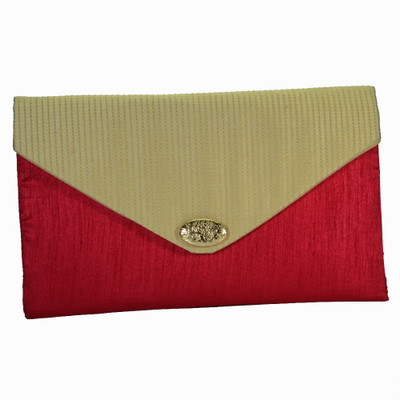 

Arisha kreation Co Casual Beige, Red Clutch