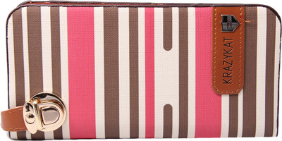UC Party Pink, Brown Clutch, Brown;pink