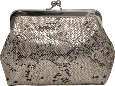 

Justanned Casual Silver Clutch
