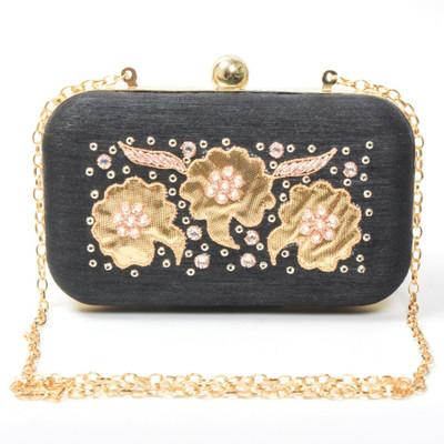 

Hepburnette Party Black Clutch
