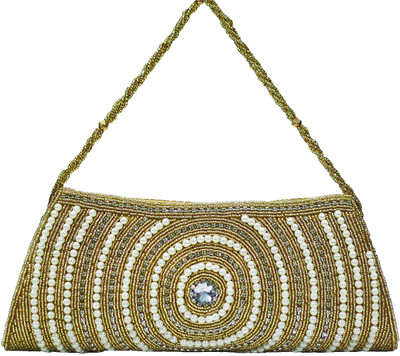 

VS Creation Casual Gold, White Clutch