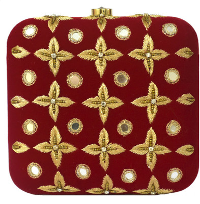 

Colors Inc Party Maroon Clutch