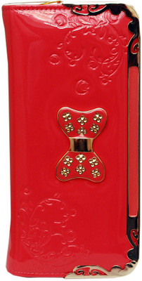 Prime Casual Red Clutch