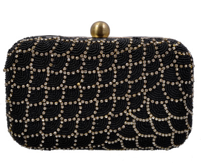 

Duchess Party Black Clutch