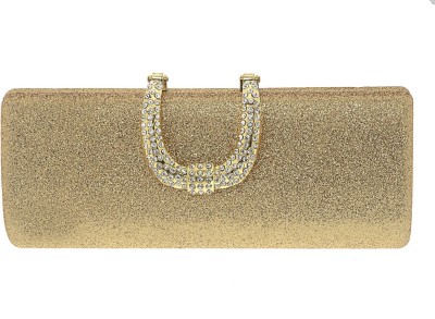 

The Ethnic Wears Party Gold Clutch