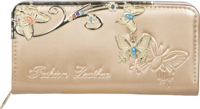 

Fashion Leather Party Gold Clutch
