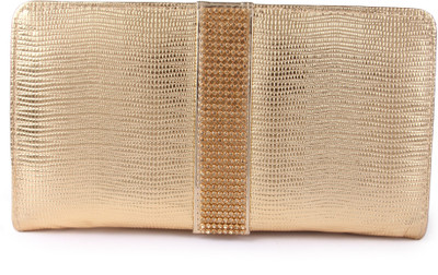 

Kleio Casual Gold Clutch