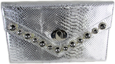 Dolls N Queens Party Silver Clutch