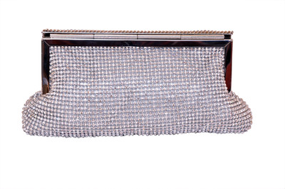 

Tanishka Exports Party Silver Clutch