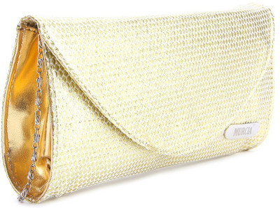 

Murcia Party White, Gold Clutch, Gold;white
