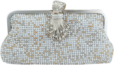 

Super Drool Formal Silver Clutch