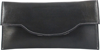 Contrast Casual Black Clutch