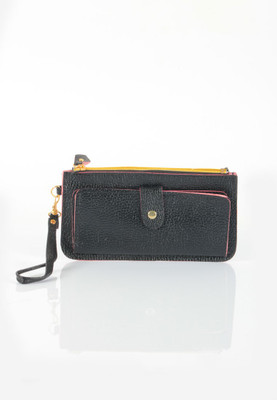 JainAM Casual Black Clutch