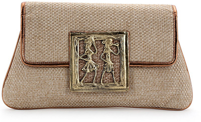 

Elligator Party Brown Clutch