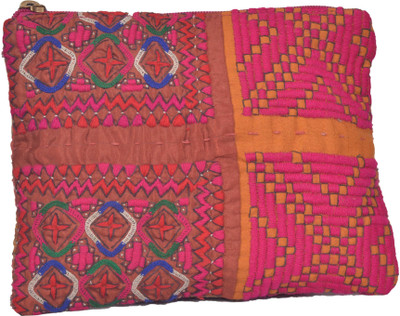 

Jaipur Textiles Hub Party Pink Clutch