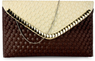 

Frosty Fashion Casual Brown, Beige Clutch, Beige;brown