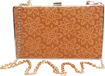 

Bhamini Party Orange Clutch
