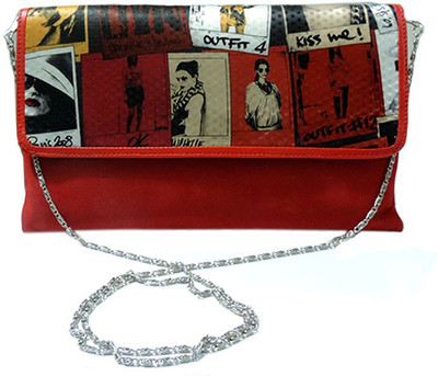 

Elligator Casual Red Clutch