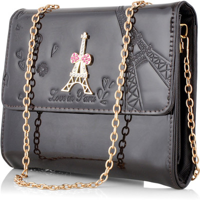 

Eyeslanguage Casual Black Clutch