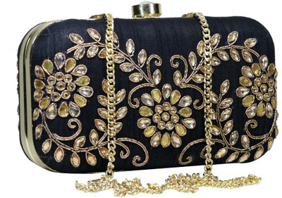 

Sadaf Party Black Clutch