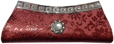 

Navaksha Party Maroon Clutch