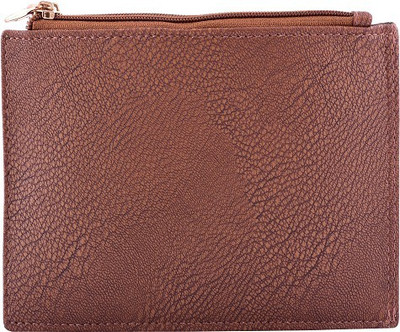 

White Flower Casual Brown Clutch
