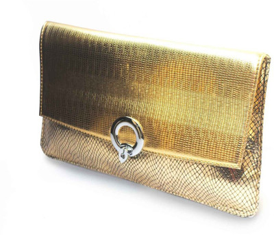 

MODISH Casual, Formal, Party Gold Clutch