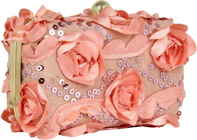 

Mastani Casual Orange, Gold Clutch, Gold;orange
