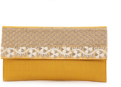 

Elligator Party Yellow Clutch