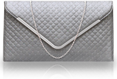 

Fostelo Casual Silver Clutch
