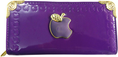 

Gliding Wheels Party Purple Clutch