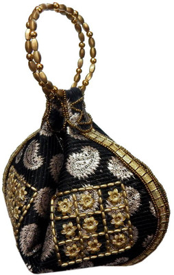

Navaksha Party Black Clutch