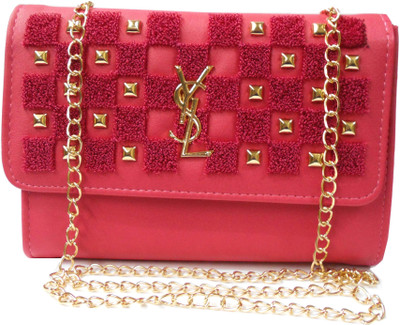

MYBUDDY Casual Pink Clutch