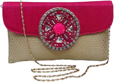 Bhamini Party Pink Clutch