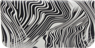 

Pink Rose Party Black, White Clutch