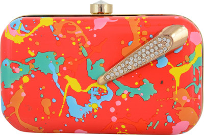 

Tooba Handicraft Party Multicolor Clutch
