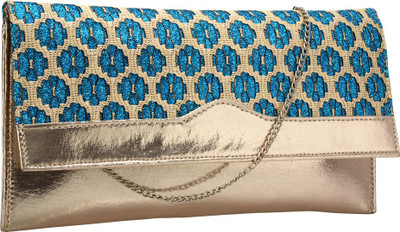 

Contrast Party Gold, Blue Clutch, Blue;gold