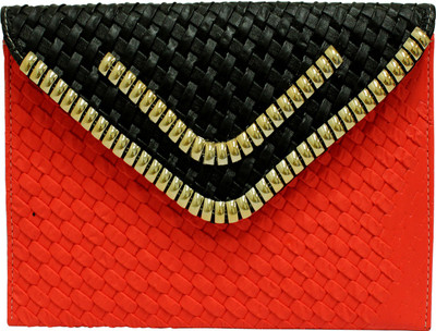 

Franclo Casual Black, Orange Clutch