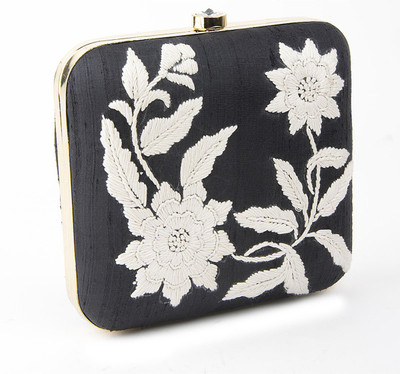 AHAM Casual Black Clutch