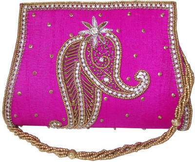

Moksh Party Pink Clutch