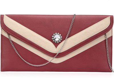 

Contrast Casual Red Clutch