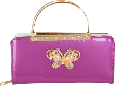 

Etiquette Casual Purple Clutch