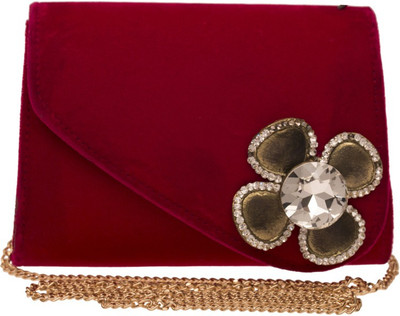 

The Indian Handicraft Store Party Pink Clutch