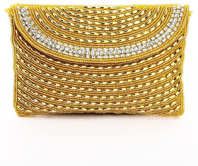 

Creative India Exports Party Gold Clutch