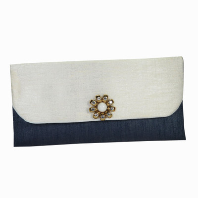 

Arisha kreation Co Casual Grey, White Clutch