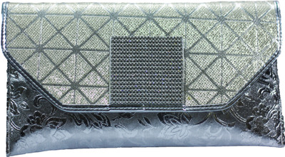 

VS Creation Casual Silver Clutch